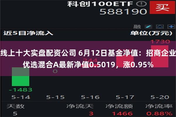 线上十大实盘配资公司 6月12日基金净值：招商企业优选混合A最新净值0.5019，涨0.95%