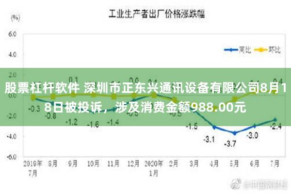 股票杠杆软件 深圳市正东兴通讯设备有限公司8月18日被投诉，涉及消费金额988.00元