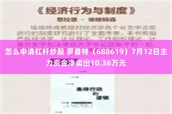 怎么申请杠杆炒股 罗普特（688619）7月12日主力资金净卖出10.36万元