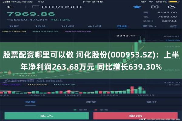 股票配资哪里可以做 河化股份(000953.SZ)：上半年净利润263.68万元 同比增长639.30%