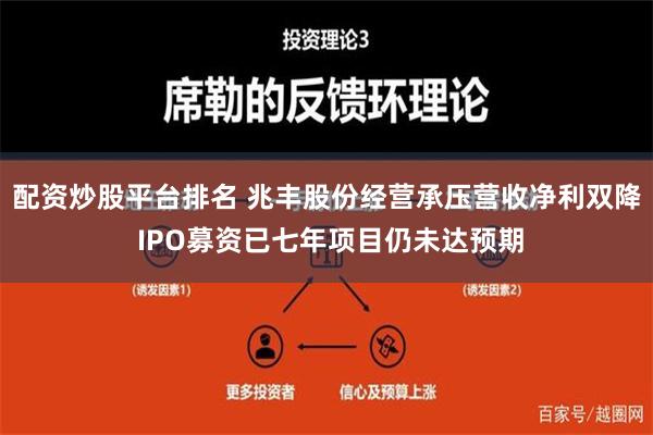 配资炒股平台排名 兆丰股份经营承压营收净利双降 IPO募资已七年项目仍未达预期